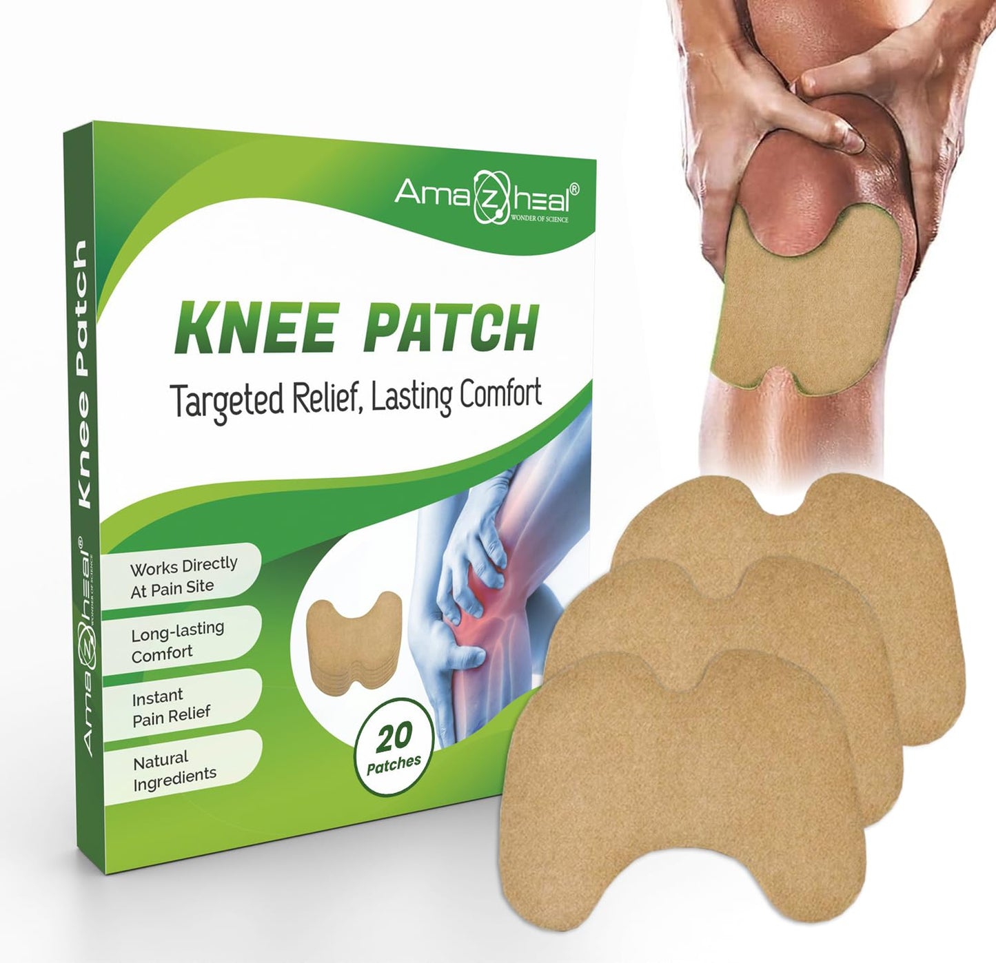 Knee Pain Relief Patch | Herbal Pain Relief Knee Patch